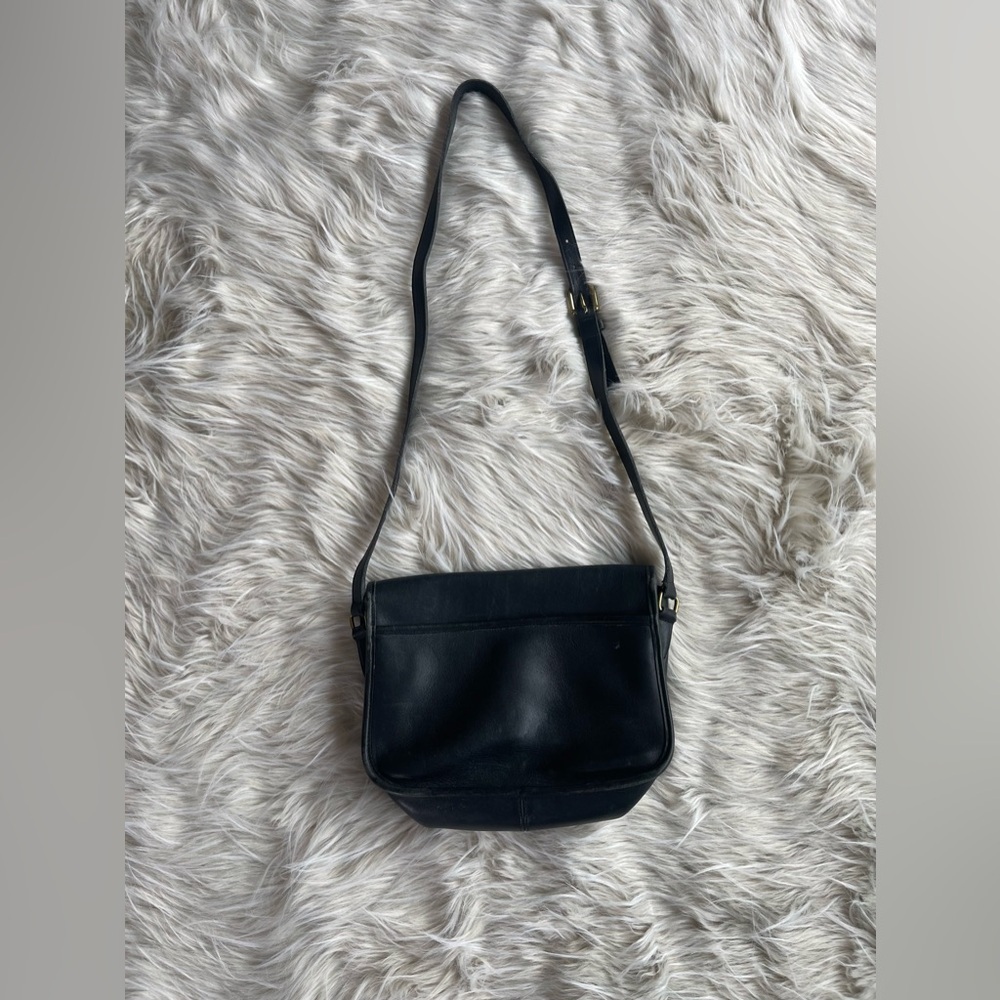 Vintage Coach 9790 Black Leather Crossbody City Bag Purse - Picture 4 of 10